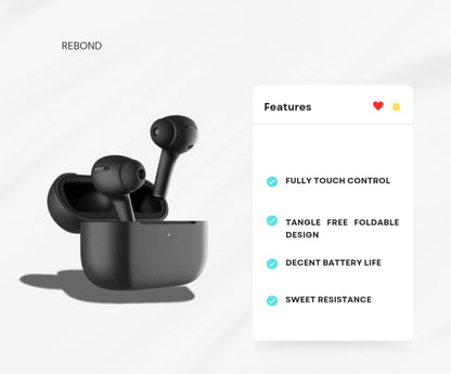 imax premium Wireless Earbuds | Matte Black, LED Indicator, Charging Case, Super Bass | Stylish & Compact Design | ZSNGG12