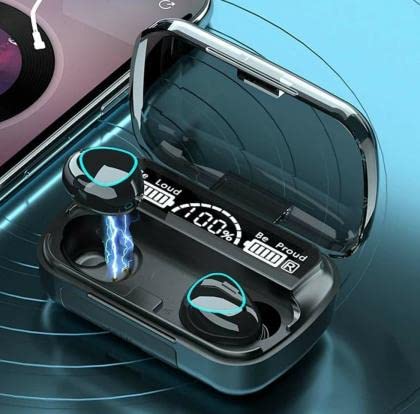 imax Premium M10 TWS Bluetooth 5.1 Wireless Earbuds with Mic & Charging Case – Blue ZSNG01