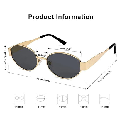 Fashionable Retro Sunglasses for Women & Men | Trendy, Stylish & Classic Design | UV400 Protection & Durable Metal Frame