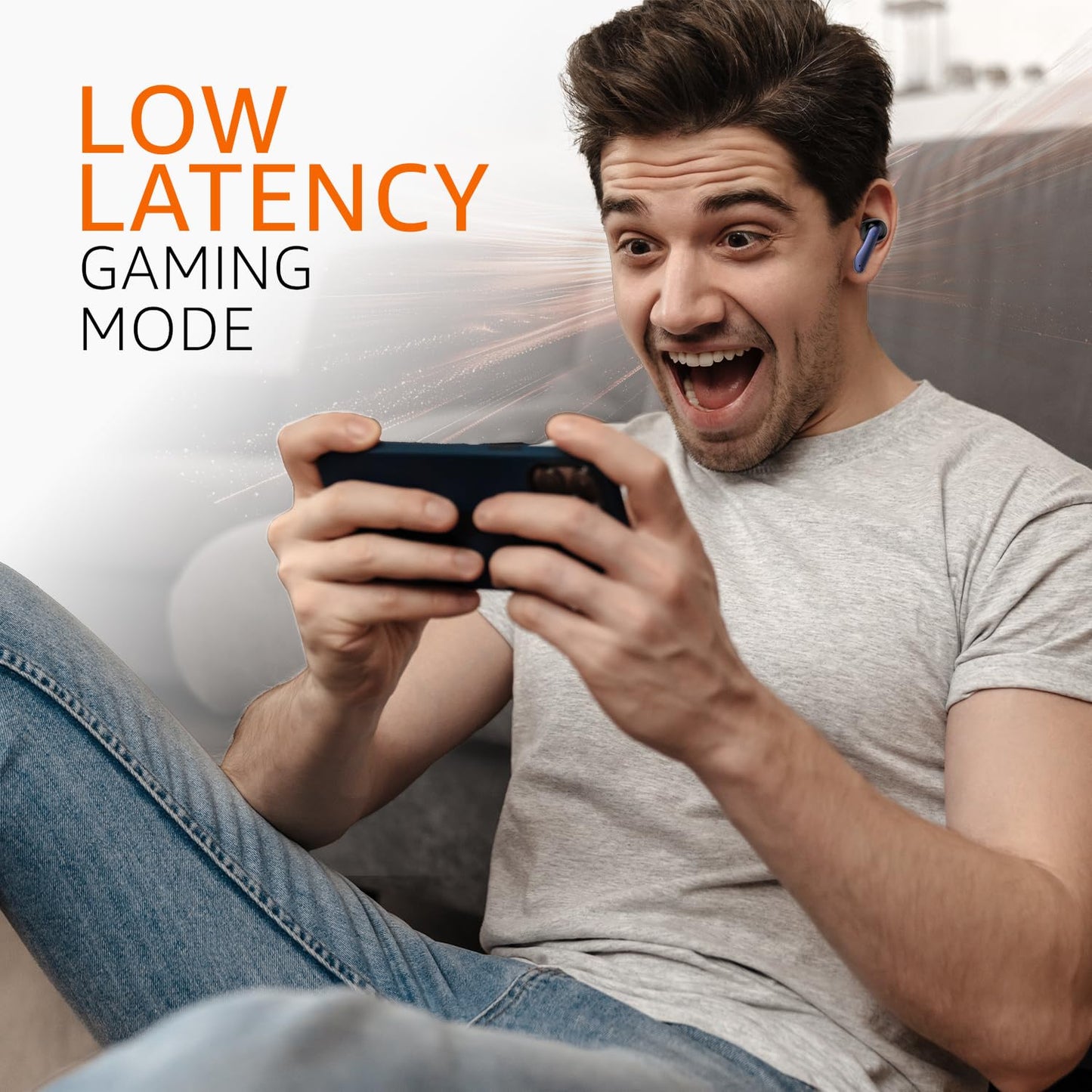 imax premium TWS Earbuds | 80H Playtime, Bluetooth 5.3, Dual 10mm Drivers, IPX4, Touch Control (Blue) | ZSNGG10