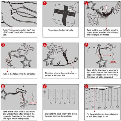 Imax Premium 12 Star LED Lights – Diwali & Christmas Decoration for Home Decor