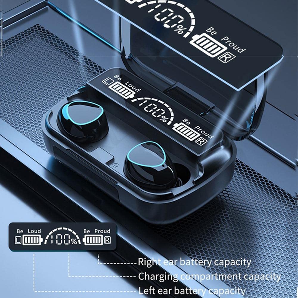 imax Premium M10 TWS Bluetooth 5.1 Wireless Earbuds with Mic & Charging Case – Blue ZSNG01