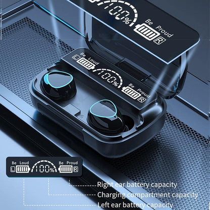 imax Premium M10 TWS Bluetooth 5.1 Wireless Earbuds with Mic & Charging Case – Blue ZSNG01