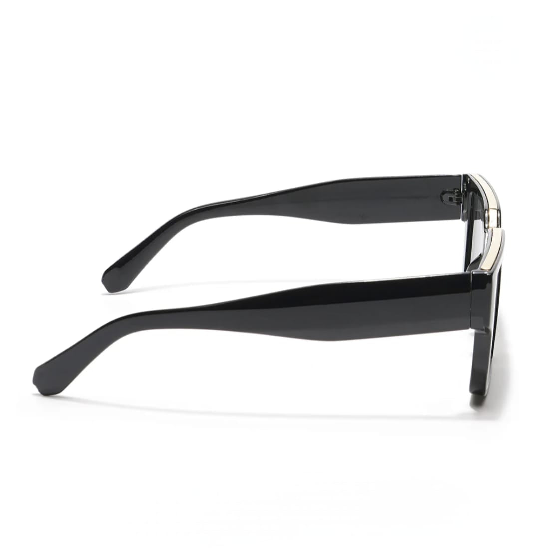 Phantom Luxe Sunglasses | Black Wayfarer |Unisex Men & Women Premium| - ZESG91