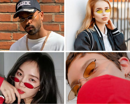 Zest Vintage Oval Retro Party| Sunglasses for Unisex |Bold Alloy Stylish Frame Lightweight ZEGS80