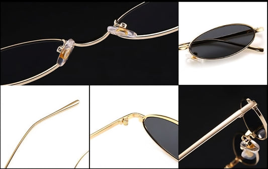 Zest Vintage Oval Retro Party| Sunglasses for Unisex |Bold Alloy Stylish Frame Lightweight ZEGS80