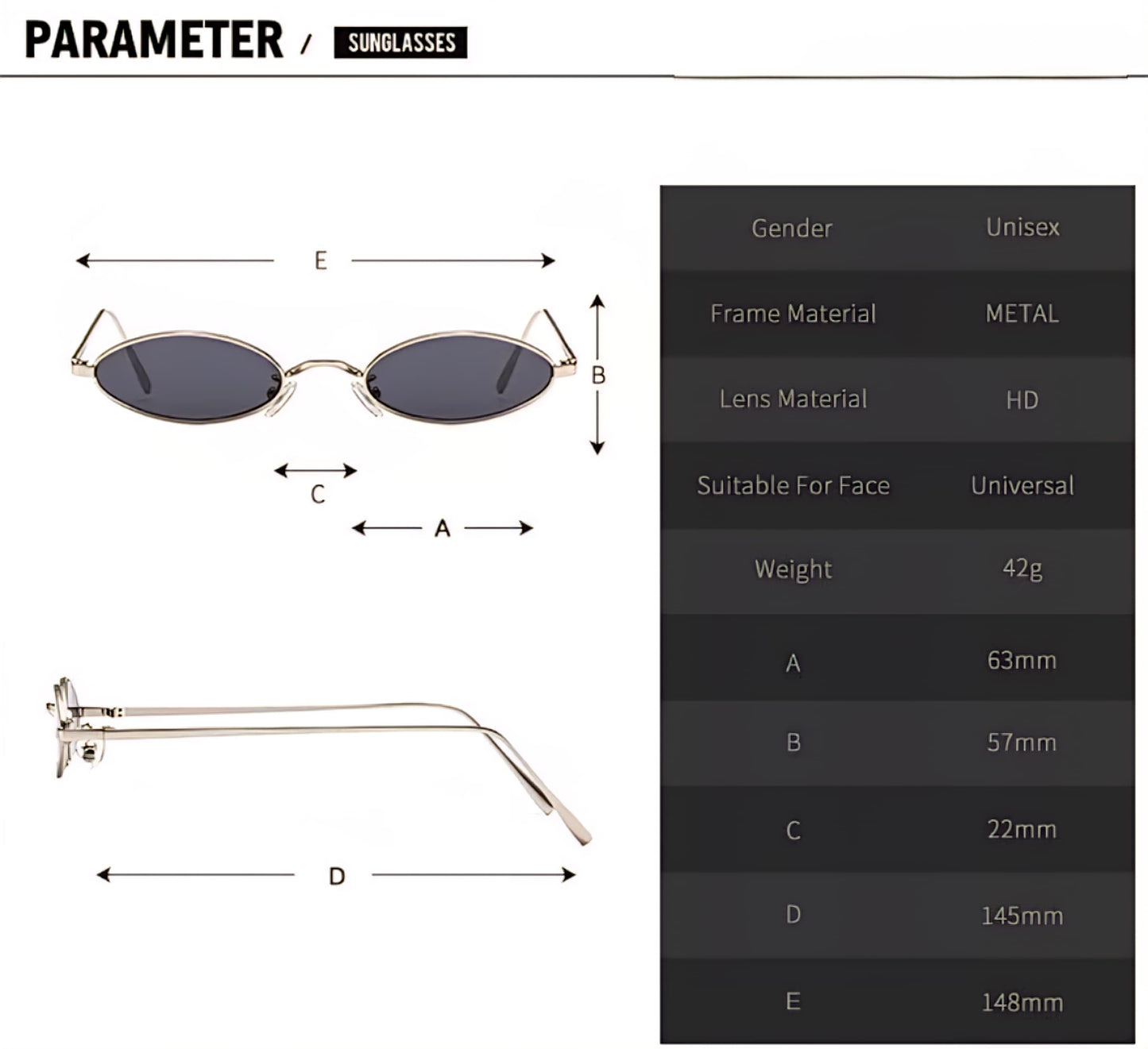 Zest Vintage Oval Retro Party| Sunglasses for Unisex |Bold Alloy Stylish Frame Lightweight ZEGS80