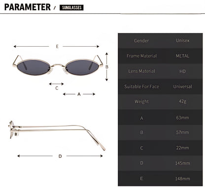 Zest Vintage Oval Retro Party| Sunglasses for Unisex |Bold Alloy Stylish Frame Lightweight ZEGS80