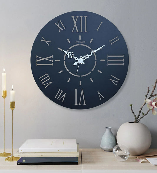 Blue MDF Hang One Wall Clock – Stylish & Modern Timepiece for Every Room